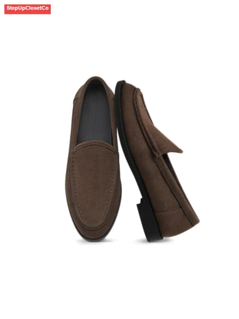 Women's Slip On Loafers Faux Suede Closed Toe Business Casual Flats